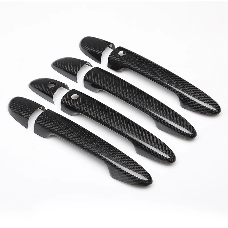 

High-quality ABS Chrome carbon fiber color car handle protection trim cover For Mazda CX-5 Mazda 3 Mazda CX-4 CX-30,Car-Styling