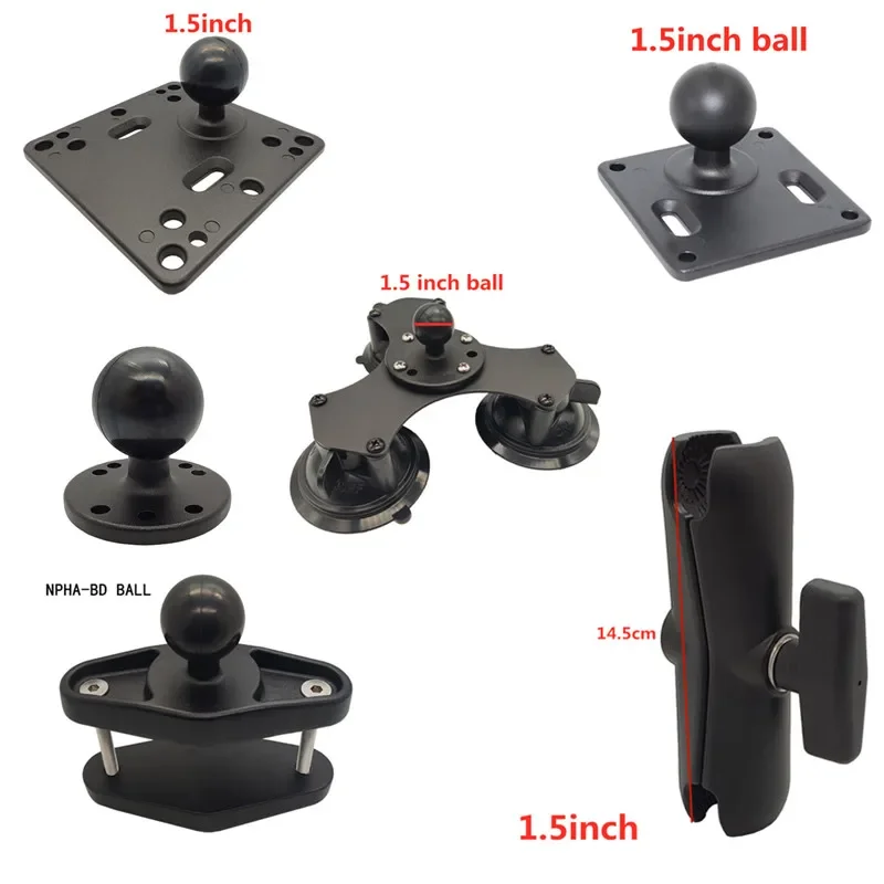 Алюминиевая шаровая Головка 1 5 дюйма двойное крепление для камеры мотоцикла