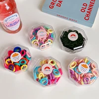 40 pieceset candy color elastic hair bands girls hair ties ponytail holder hair wear rubber bands scrunchies hair accessories