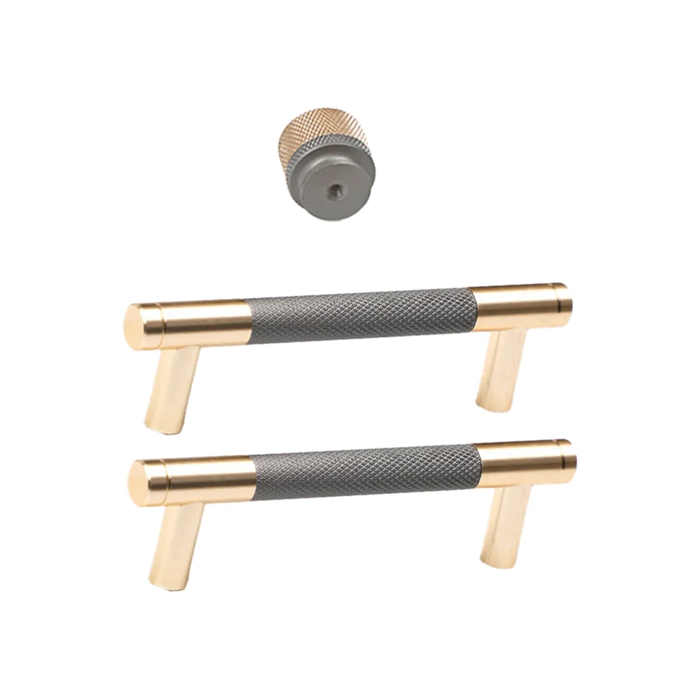 3pcs Dresser Drawer Pulls Wardrobe Knobs Nightstand Cabinet Handles with Screws