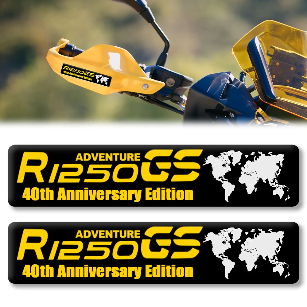 

For BMW R1250GS Adventure 40 Years Edition R1250 GS Motorcycle Tank Pad Handguard Shield Stickers Hand Guard Windshield Decals