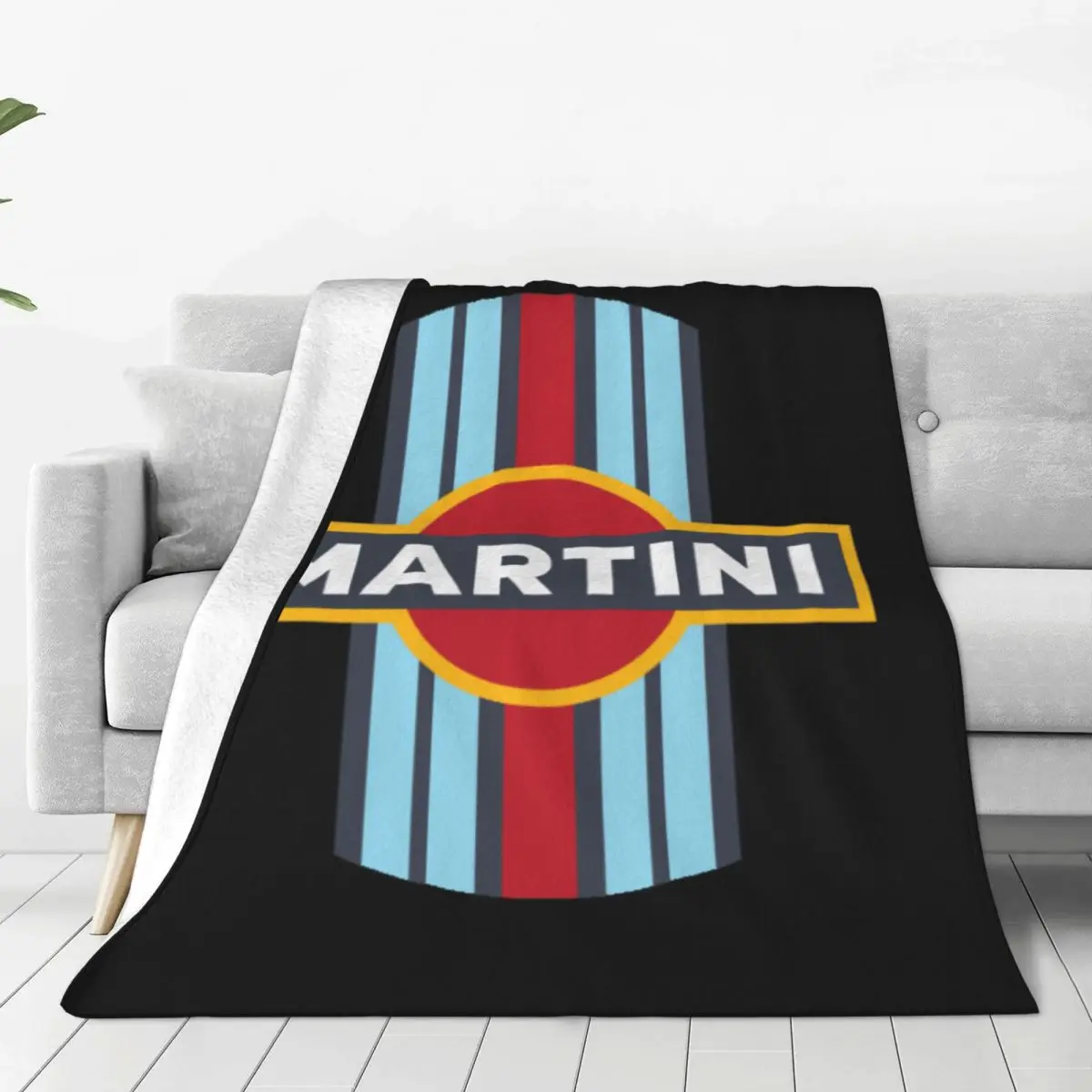 

Martini Blanket Bedspread Bed Thick Fluffy Soft Bed Baby Blanket color contrast line design microfiber washable Anti-pilling