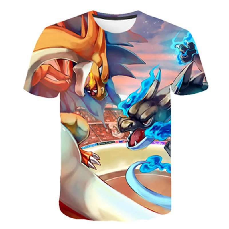 

Summer 3D print Cool pokemon Graphic t shirts New style Fashion Casual Anime Pattern pokemon T-shirt Hip Hop Trend t-shirt