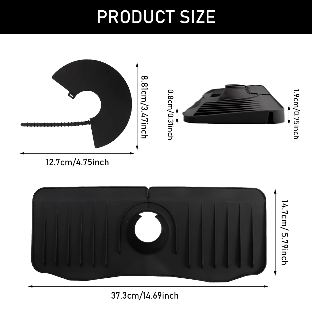 Брызговик для кухонной раковины универсальный умывальник однотонный легко