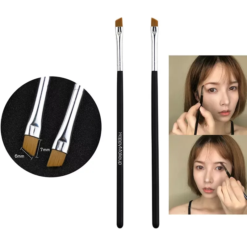 

NEW Pc Eyebrow Makeup Brush Super Thin Eye Liner Cream Brush Cosmetic Brushes Professional Flat Bevel Makeup Brushes For Nails