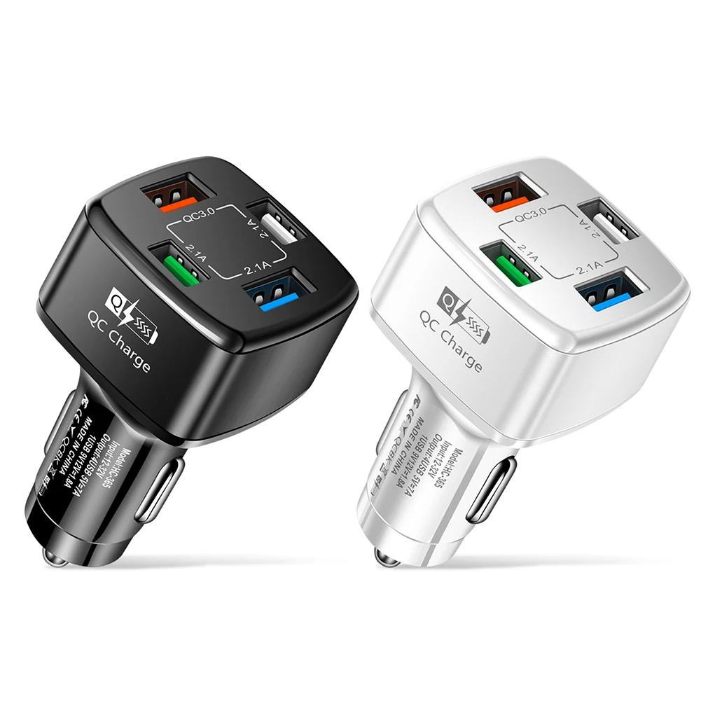 Автомобильное зарядное устройство DC 12-32 В с 4 USB-портами 35 Вт 7A QC 3 0 - купить по