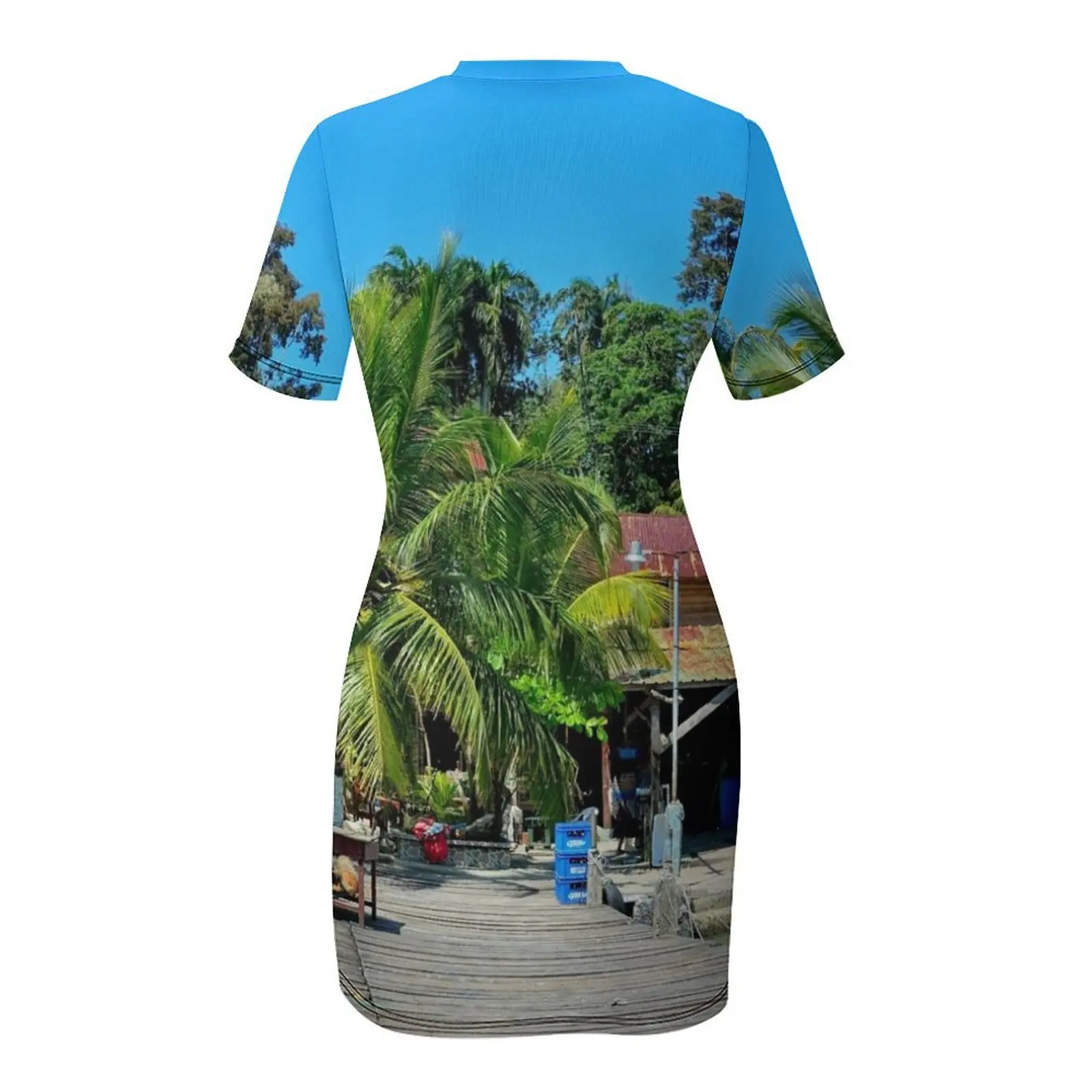 Платье с короткими рукавами Guatemala Livingston вечерние платья для женщин женские