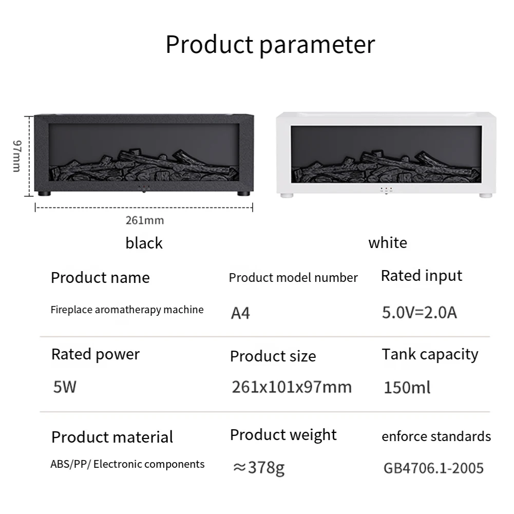 3D пламенный камин машина для ароматерапии красочный увлажнитель с дистанционным