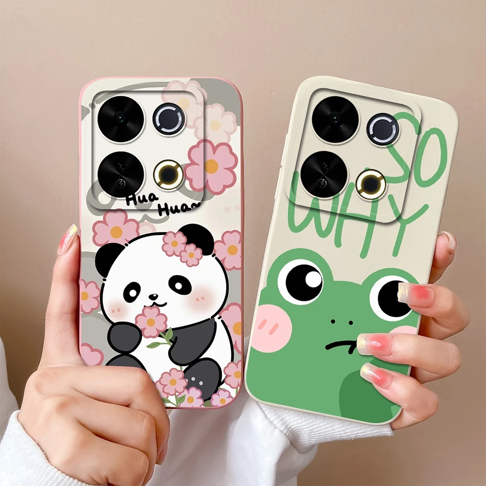New Case For Itel P65 6.7 inches 4G Colorful Funny Pattern Soft Liquid Silicone Shockproof Protective Housing P 65 Capa