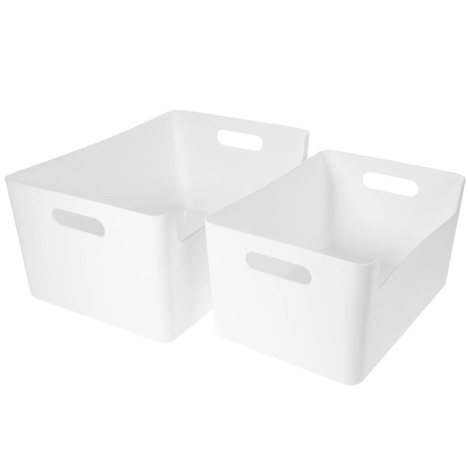 

Dressing Table Plastic Basket Handles Bathroom Desktop Plastic Basketss Toiletry