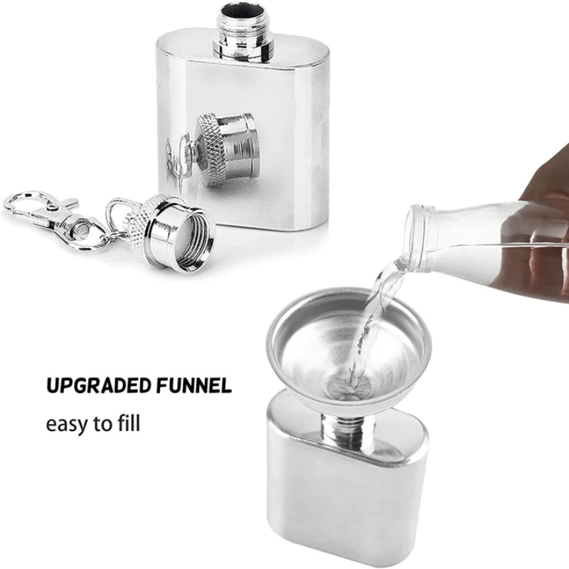 1 унция с воронкой высококачественный горшок для вина виски фляжка из