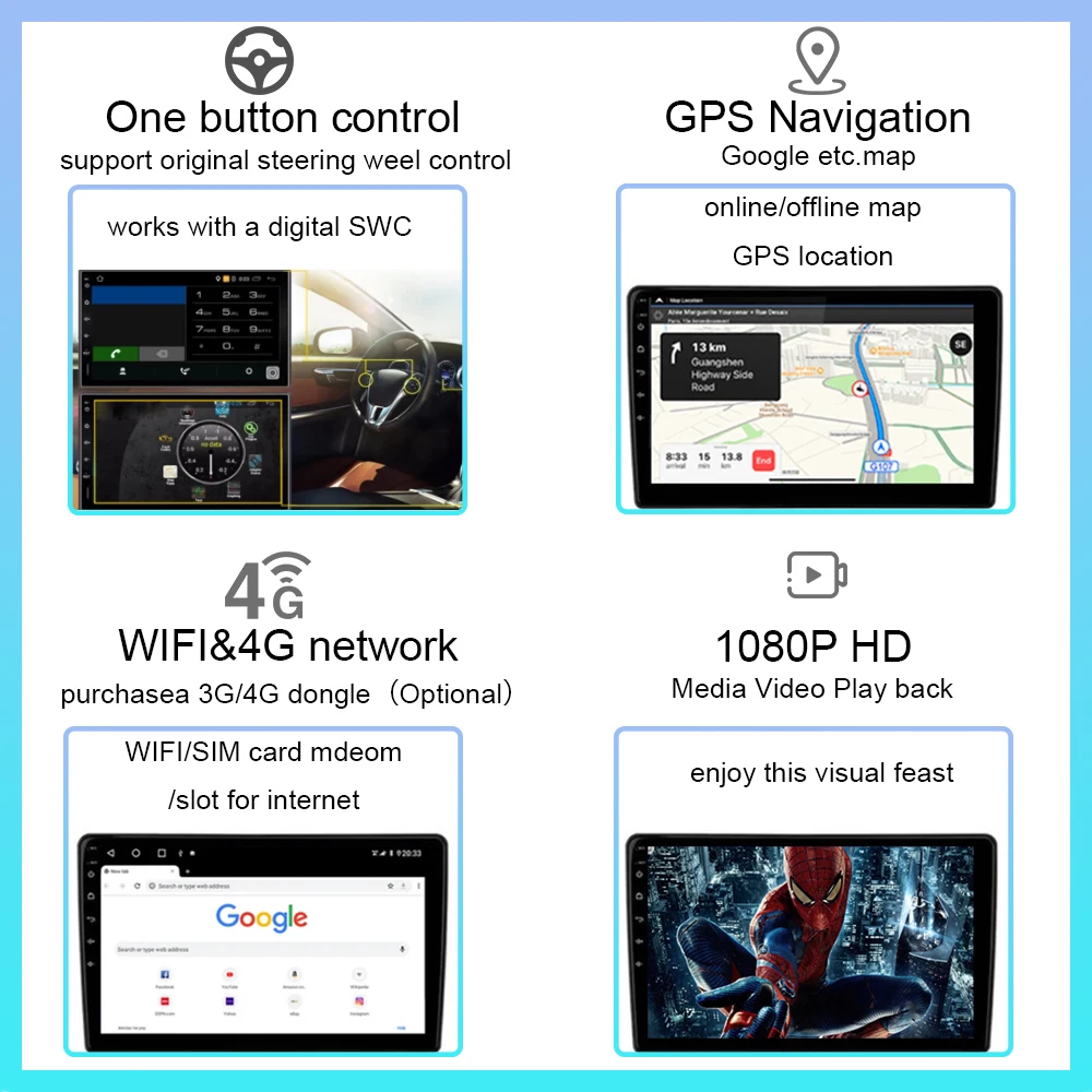 Автомобильная Мультимедийная система стерео-система на Android 11 с GPS Wi-Fi для TOYOTA WISH