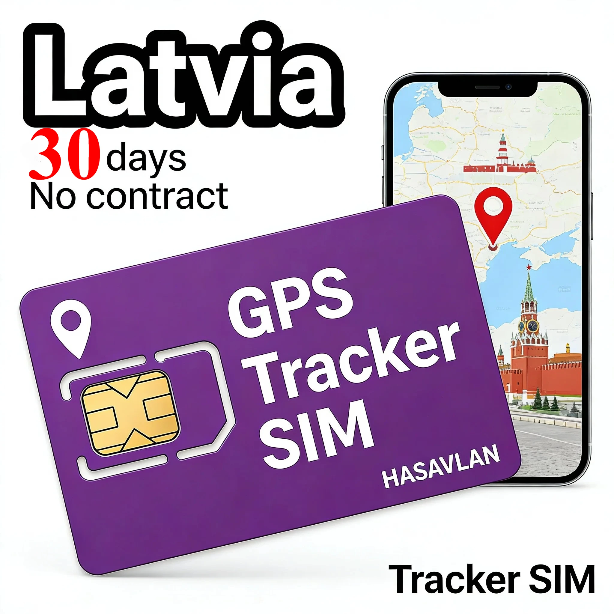 Фото 4G GPS-трекер с SIM-картой, без контракта, 30 МБ/30 дней, Tri-cut Cat1 M2M для Mini A11 GT08, ZOVAGOLO LATVIA №3