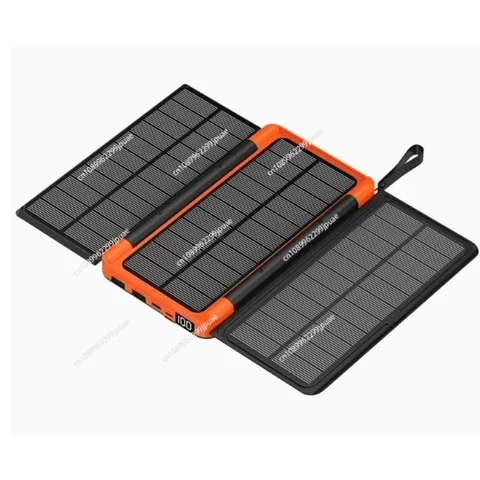 Poverbank 20000 мАч Складной аккумулятор на солнечной батарее с 3 солнечными панелями Беспроводное зарядное устройство Qi Powerbank