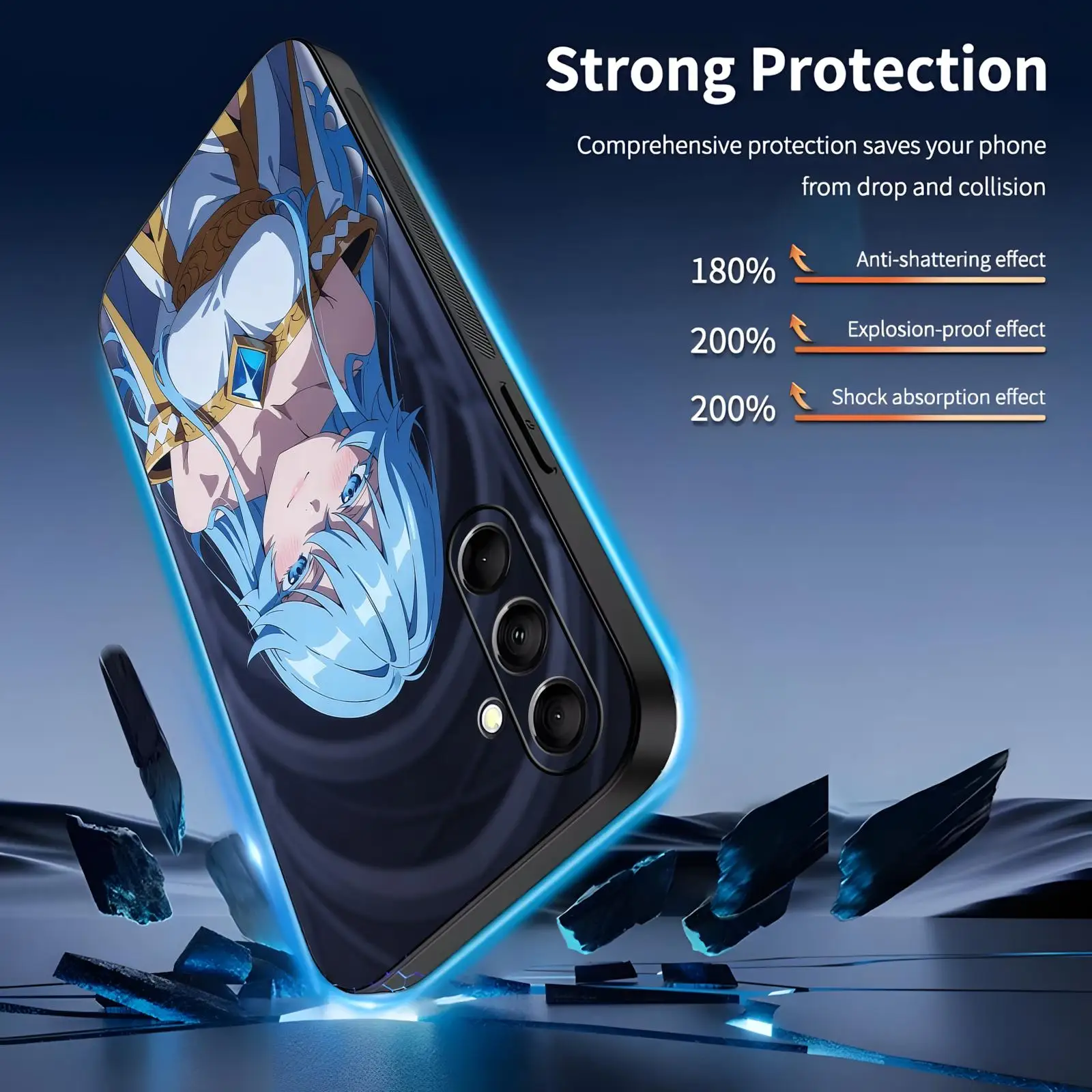 Фото Чехол для телефона Wistoria Wand and Sword для Samsung S26 S25 S24 S23 S22 S21 S20 Ultra Note20, мягкий черный чехол с защитой от падения №3