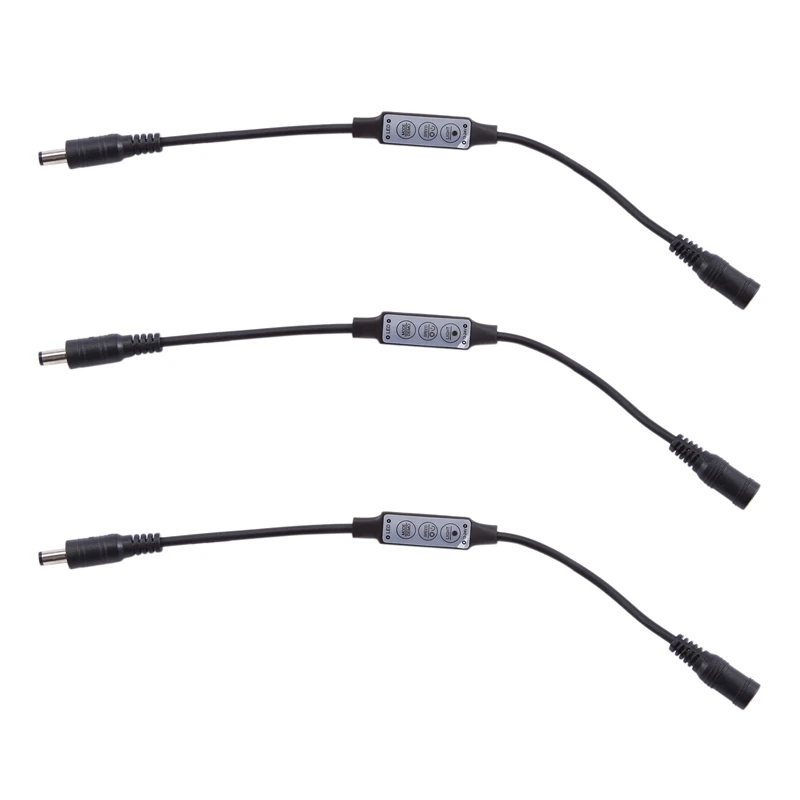 

3X Mini Remote Controller 12A 12V-24V Dimmer For LED Tape Strips Monochrome Controller