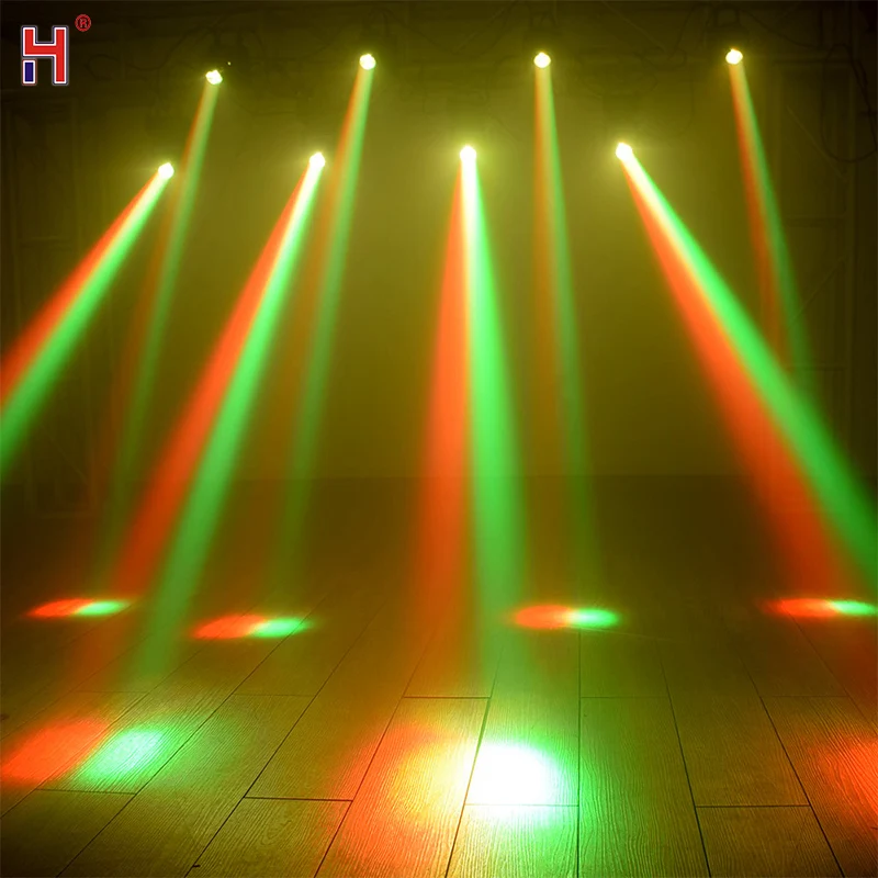 HongYi сценический светильник с подвижной головкой 10 Вт RGBW Mini Led Beam Профессиональное