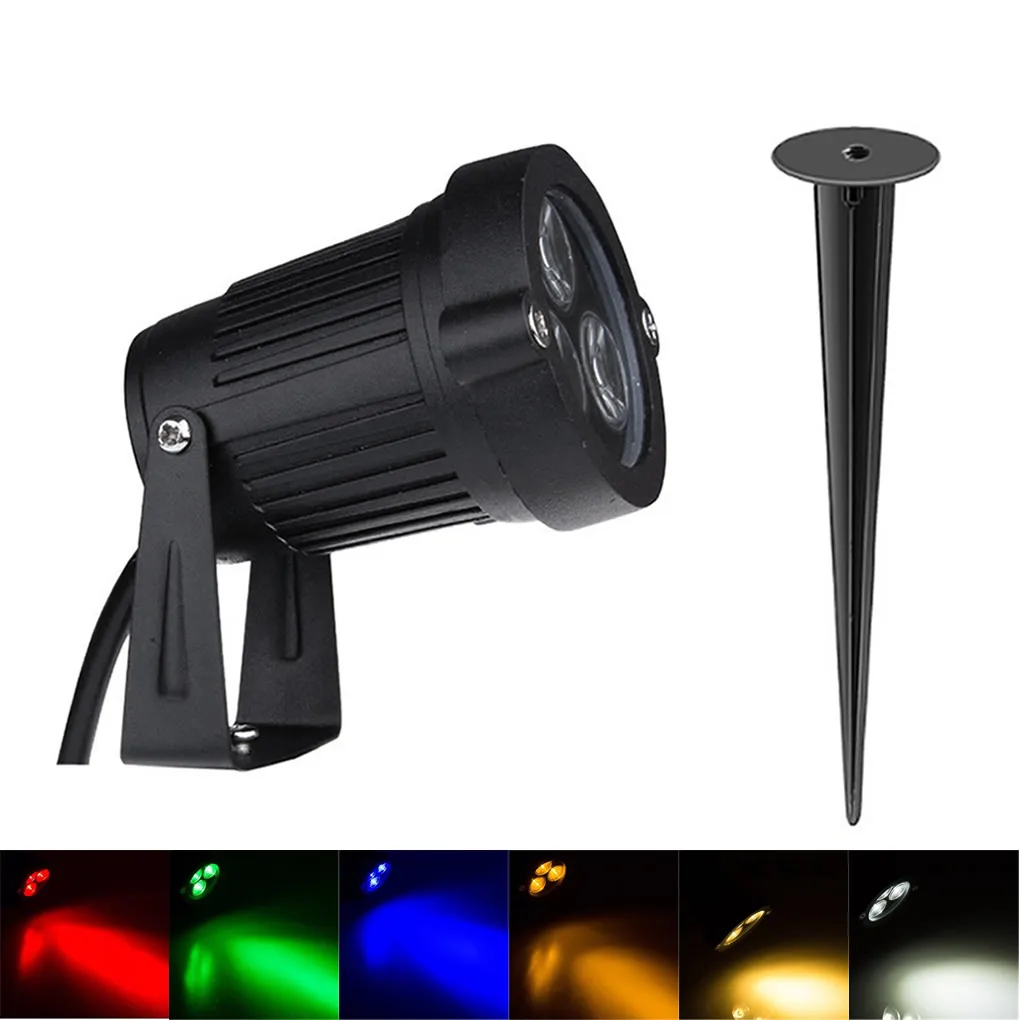 

3W 80V-240VAC LED Lawn Lamp Underground Garden Buried Lights Spotlight Villa Christmas Campfire Decorative Landscape Lighting