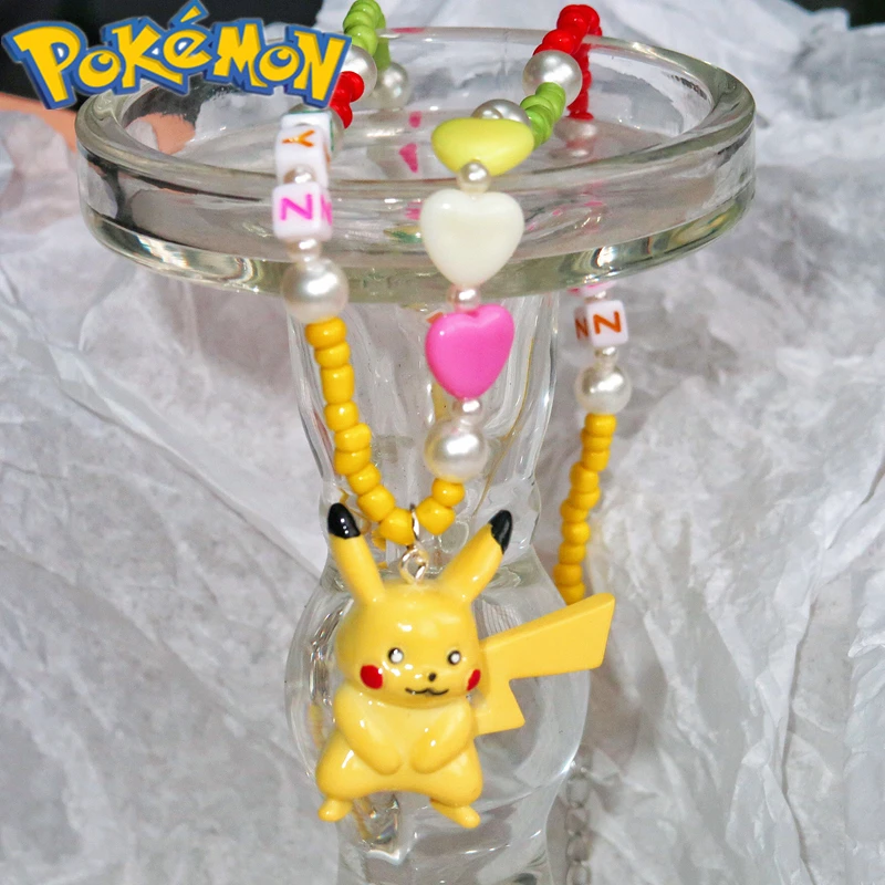 

Ожерелье с покемоном Пикачу, детские игрушки, украшение с подвеской на свитер, подарок на день Святого Валентина, Рождество, день рождения, к...