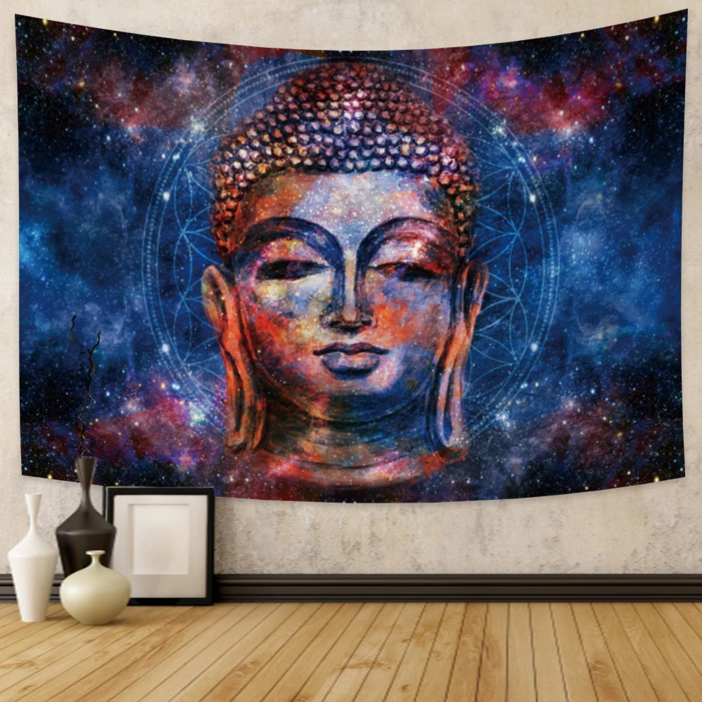 Индийский Будда медитация фотоэлемент религиозная настенная подвеска