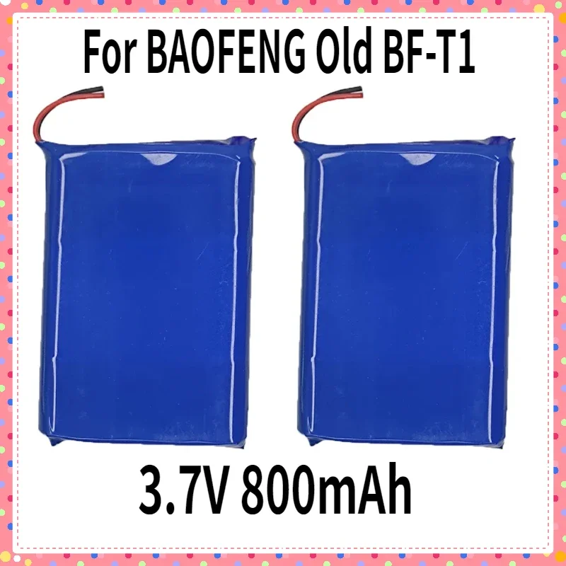 Для BAOFENG Old BF-T1 Mini Walkie Talkie Батарея 3 7 В 800 мАч Литий-ионная синяя батарея T1 Аксессуар