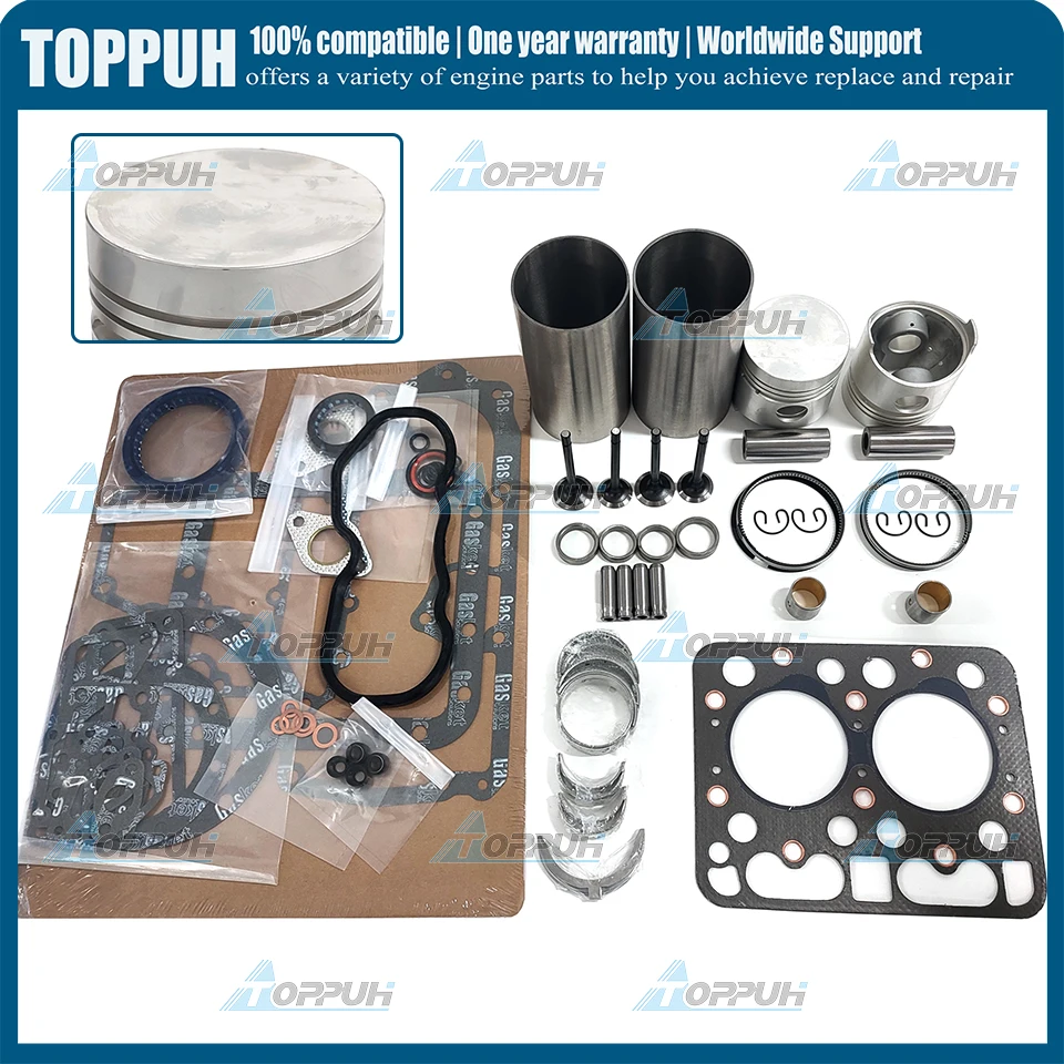 Комплект для ремонта капитального Z650 прокладка поршневого кольца трактора Kubota