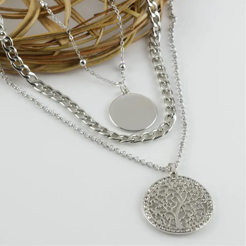 

3-piece life tree figured luxury Trend necklace