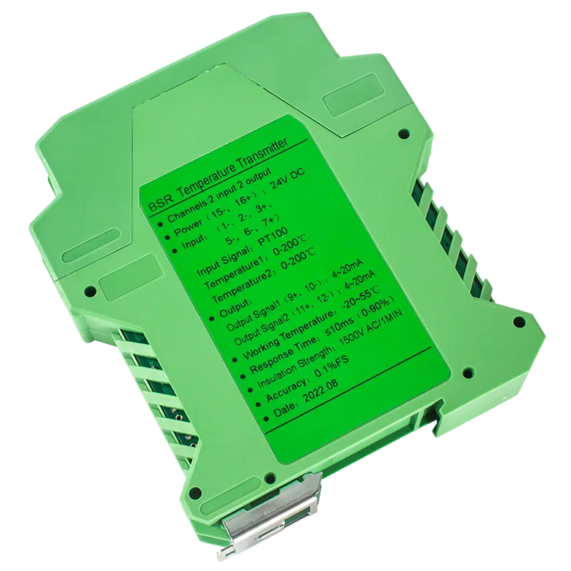 0-100℃ 0-200℃ PT100 Temperature Converter 1 In Out to 4-20mA 0-10V 0-5V 1-5V Transmitter