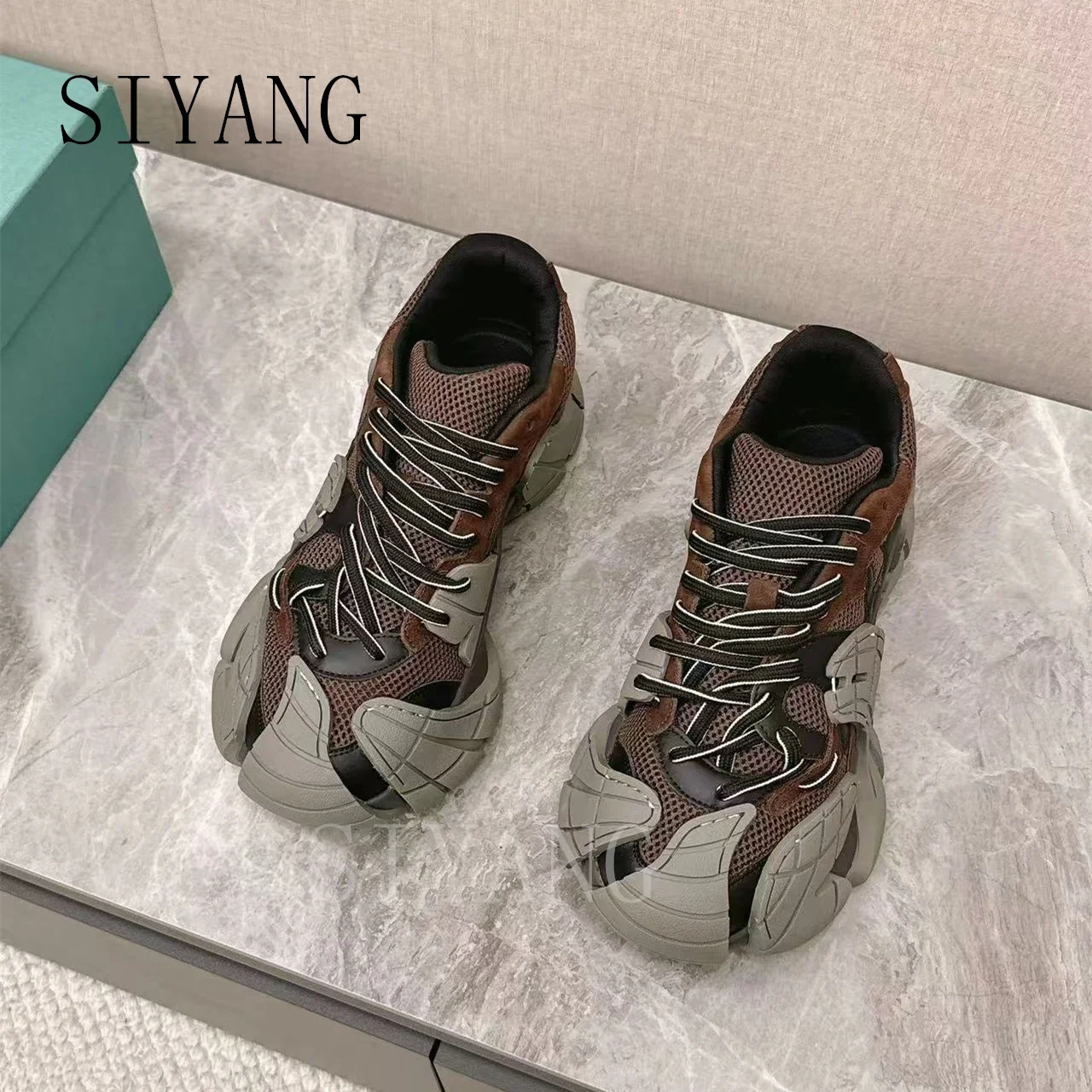 Мужские и женские модные повседневные кроссовки персонализированная кружевная