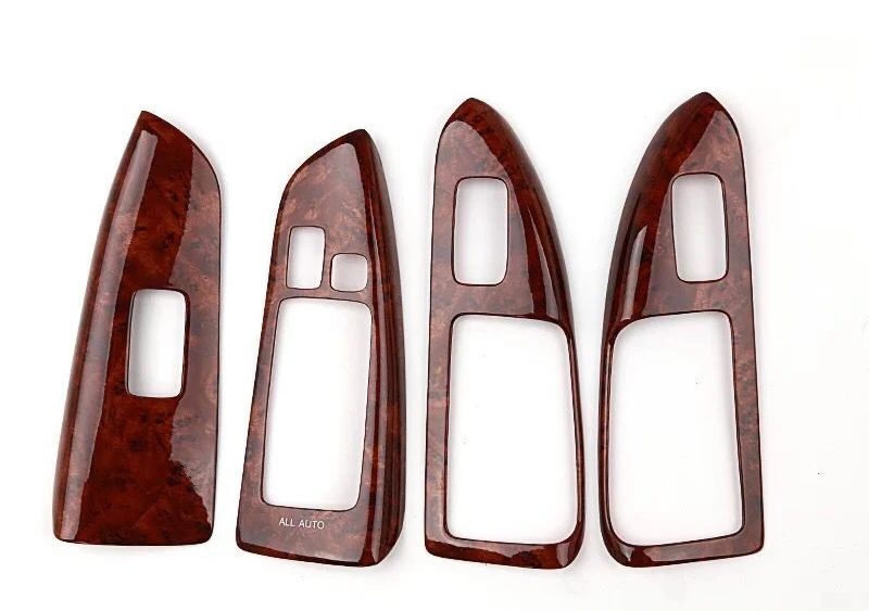 

Аксессуары для салона автомобиля, декоративное покрытие под дерево для Toyota Land Cruiser 120, Prado FJ120, 2003, 4, 5, 6, 7, 2009