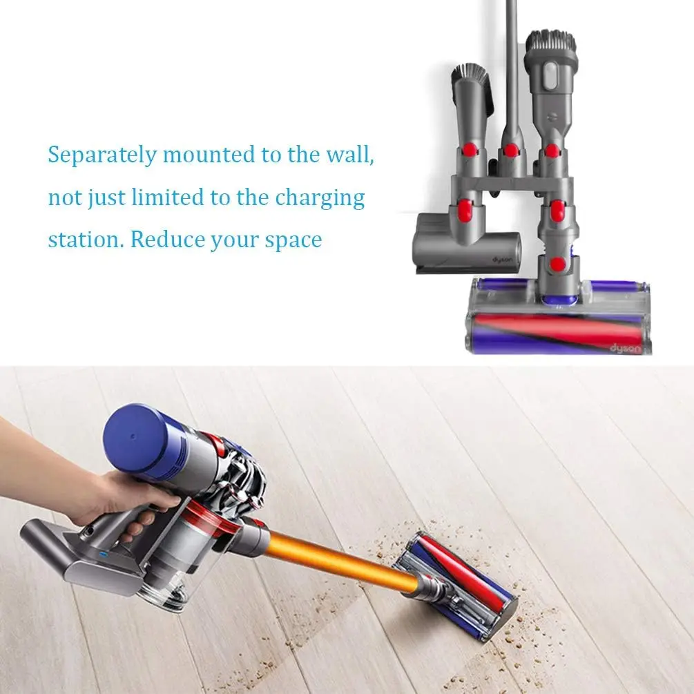 Фото Держатель для хранения насадок и аксессуаров для пылесосов Dyson V7 V8 V10 V11, док-станция для насадок Absolute Brush Tool №3