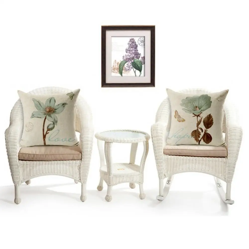 

Винтажный чехол для подушки в цветочном стиле, квадратный чехол для кровати, дивана, чехол для подушки с цветочным принтом, чехол для подушк...