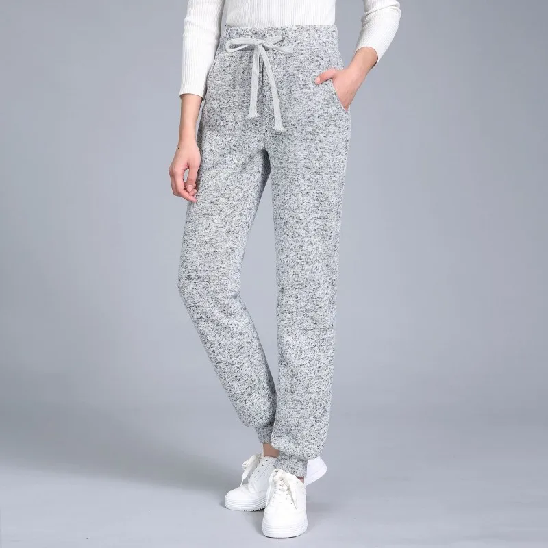 Осень-зима 2024 женские теплые бархатные брюки для сна повседневные домашние