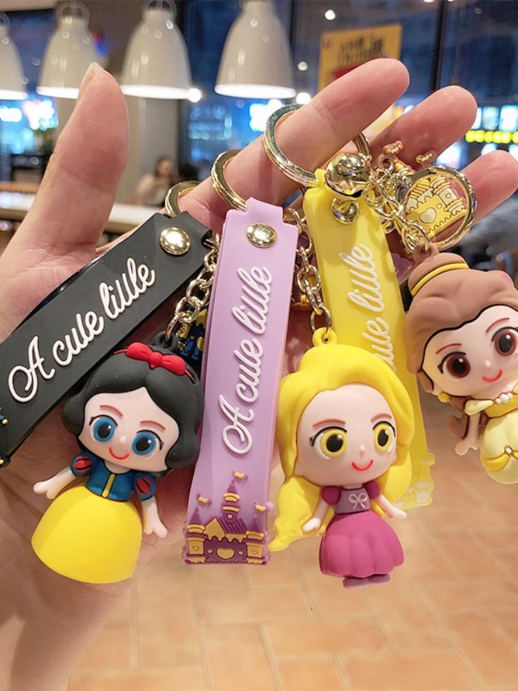 

girl keychain pendant pvc cartoon silicone cute doll doll small gift