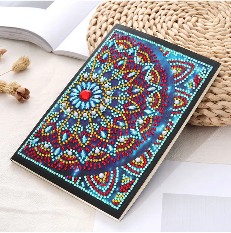 

Diamond Painting Mandala Notebooks 5D DIY Diamond Embroidery Mosaic Special Shaped New Christmas Craft Gift
