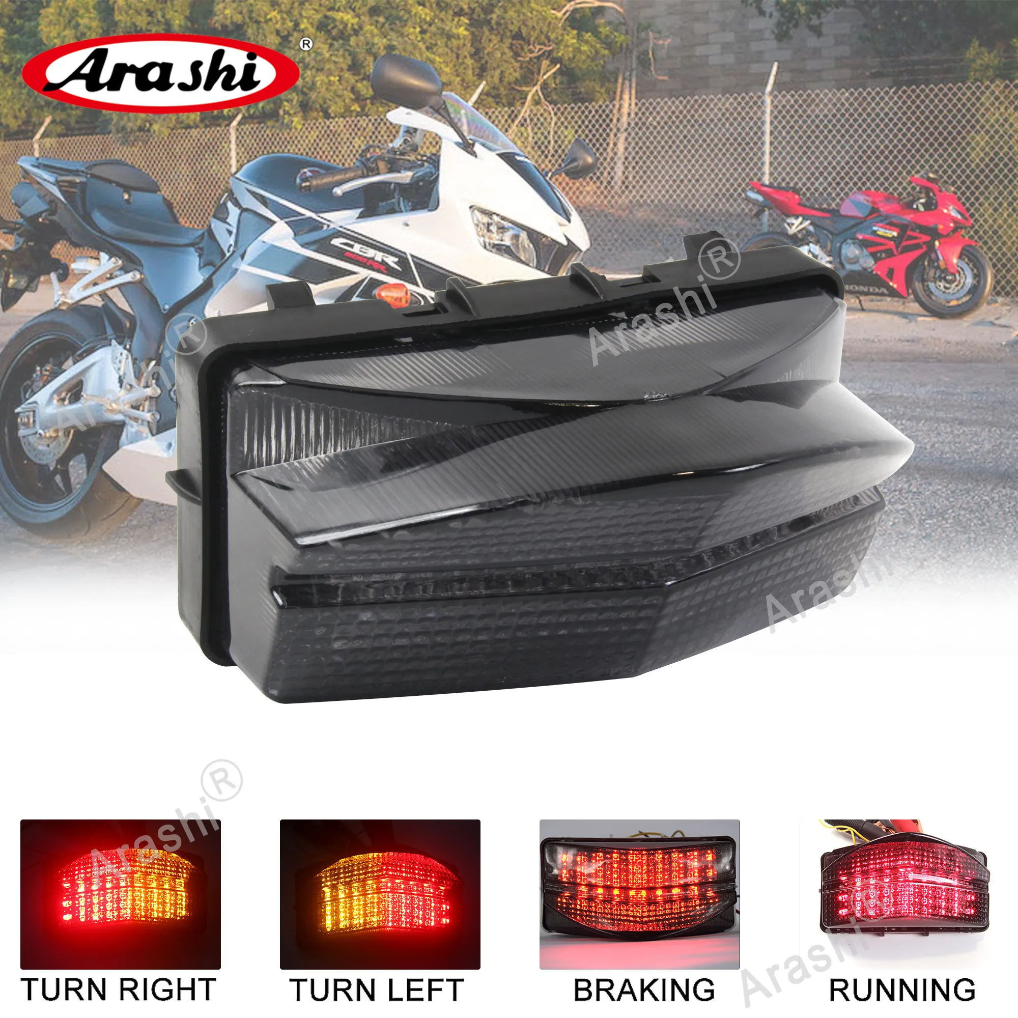 CBR600S CBR600 F4I задний светодиодный фонарь для мотоцикла HONDA CBR 600S 2001 2002 2003 CBR600 F4I