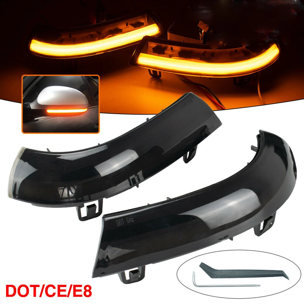

2 Pieces Dynamic Mirror Indicator Turn Signal LED Mirror Flasher Light For VW Passat B6 Jetta Golf MK5 Light