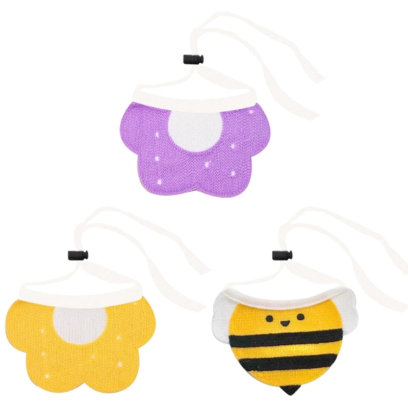 

Шарф в виде собаки/бычьей клетки, слюнявчик, аксессуары для домашних животных, милые мягкие шарфы в виде пчелы/цветка для маленьких и средни...