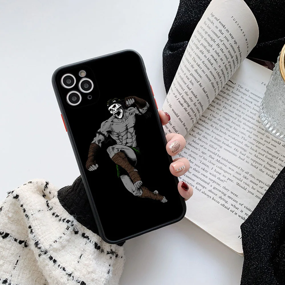 Чехол для телефона iPhone 14 13 12 Mini 11 15 Pro XS Max X XR SE 7 8 6S Plus Karate Judo Muay Thai прозрачный