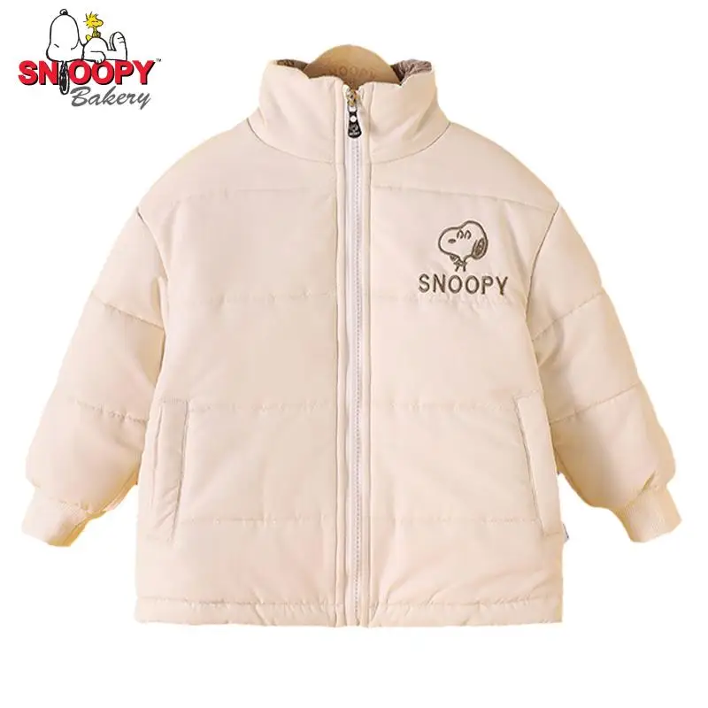 

Детское пальто Snoopy, зимние плотные куртки для мальчиков и девочек, теплая плюшевая утепленная верхняя одежда для девочек, меховая куртка, де...