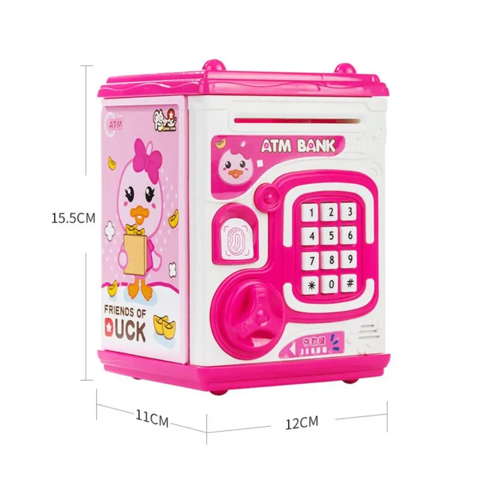 Пластиковая электронная копилка Электронная красная синяя желтая с кодом для