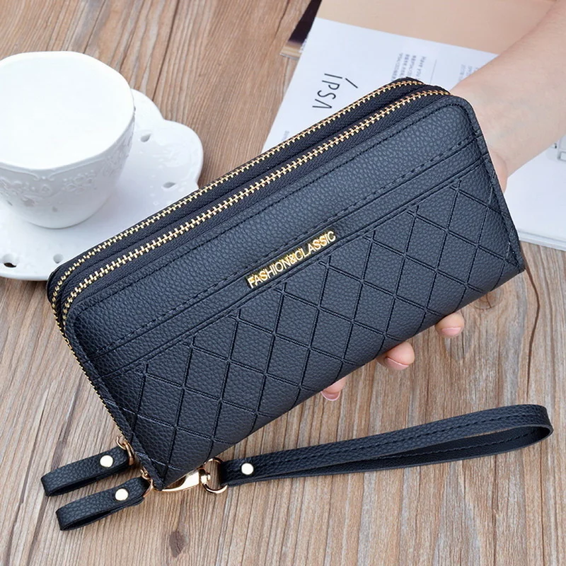 

Long Women's Wallet Female Purses Tassel Coin Purse Card Holder Wallets Female Pu Leather Clutch Money Bag Pu Leather Wallet