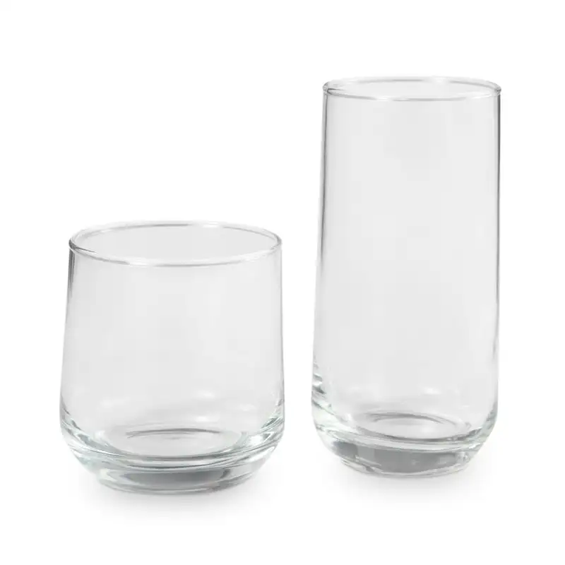 

Стаканы для напитков разных размеров, набор из 16 предметов стеклянных изделий, стаканы для кофе с двойными стеклянными чашками, стаканы для молока, стаканы с двойными стенками