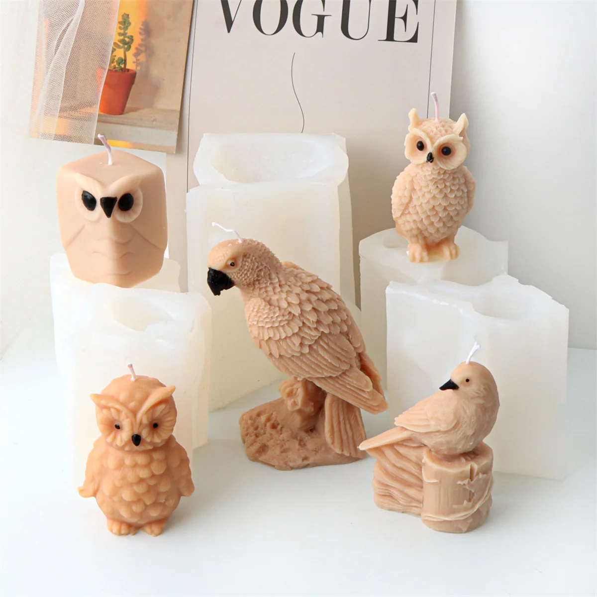 Силиконовая форма для свечей в форме птицы рукоделия и домашнего декора идеально