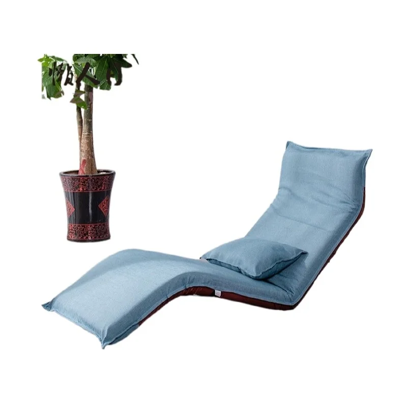 

Japanese Chaise Lounge Chair Living Room Furniture Floor Seating Adjustable Foldable Upholstered Folding Lazy Lounger Sofa Bed