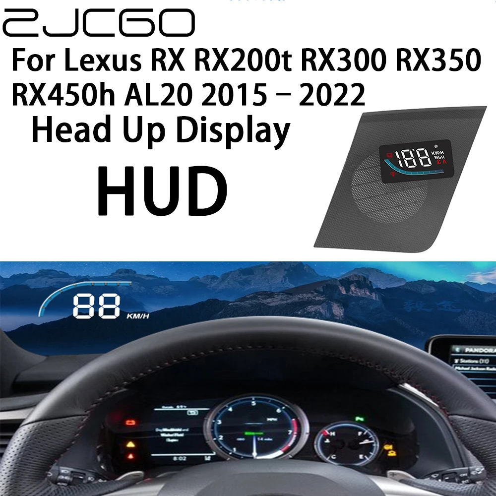 

ZJCGO Auto HUD Car Projector Alarm Head Up Display Speedometer Windshield for Lexus RX RX200t RX300 RX350 RX450h AL20 2015~2022