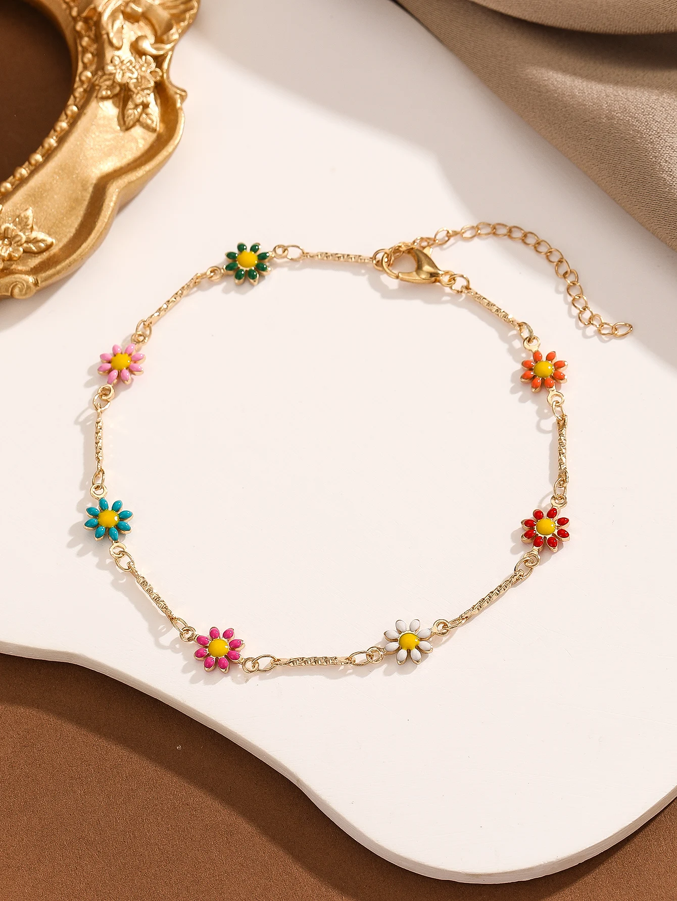 Женский браслет на щиколотку из нержавеющей стали