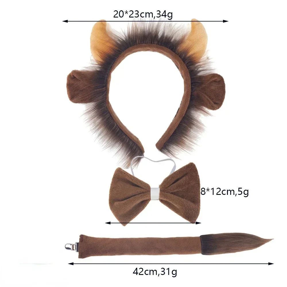 Аксессуары для костюма крупного рогатого скота на Хэллоуин повязка голову гудок