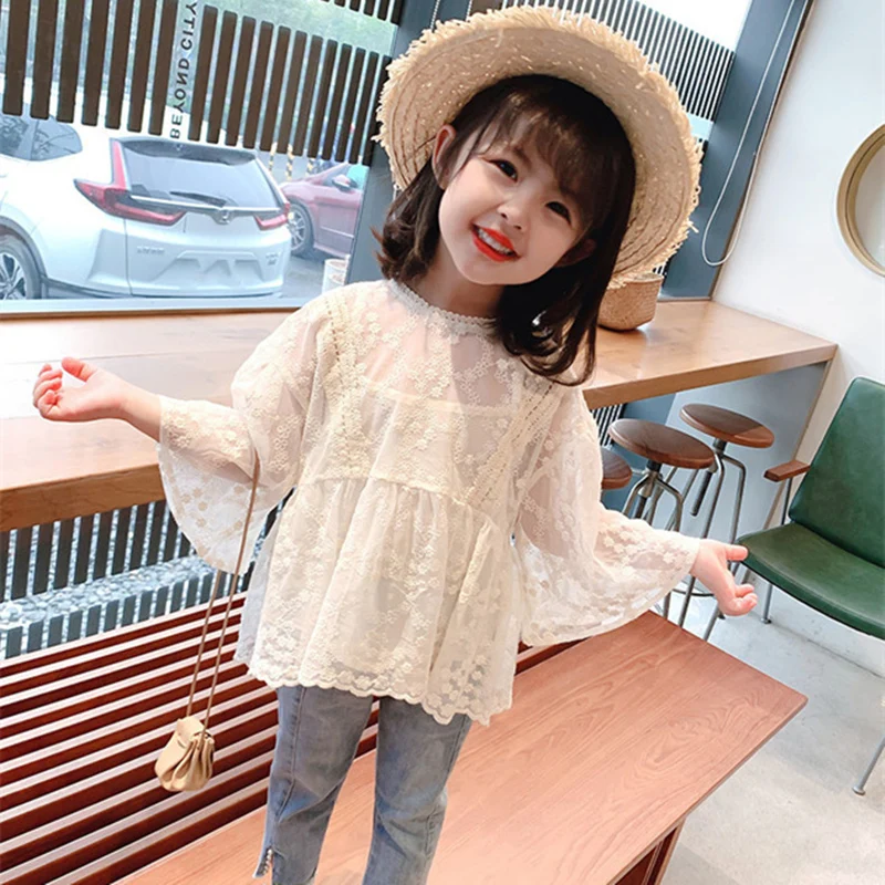 Girls Baby's Coat Blouse Jacket Outwear 2022 Lace Spring Summer Overcoat Top Party Sport Christmas Outfit Children's Clothing