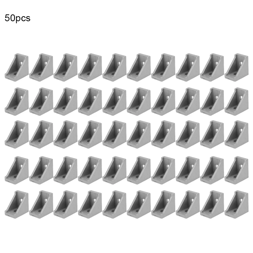 50 шт. штатив с 2 отверстиями под прямым углом тип L для алюминиевого профиля 2028